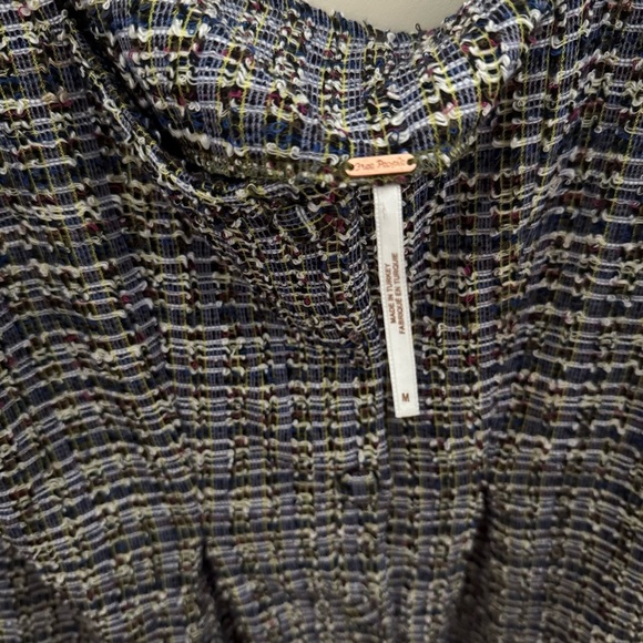 Free People Sleeveless Maxx Tweed Mini Dress in Midnight Combo - Picture 6 of 15